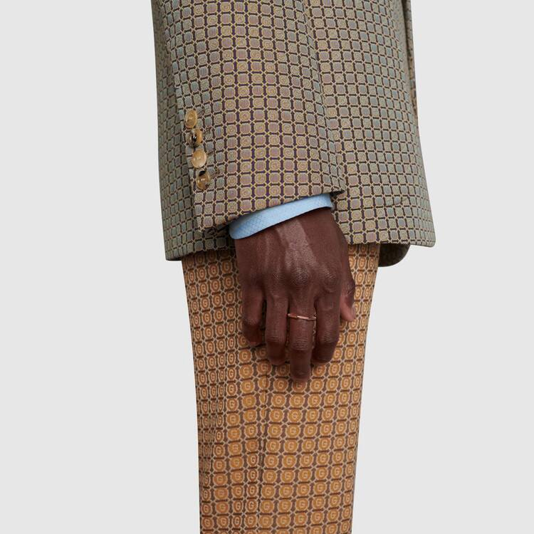 GUCCI Link to Love Series 18K Rose Gold Mirror Ring Unisex Couple Design 662194-J8500-5702 圖 4