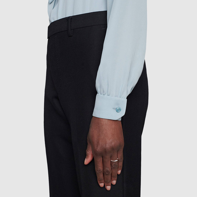 Details for 구찌 링크 투 러브 시리즈 미러 18K 화이트 골드 반지 실버. YBC662194003