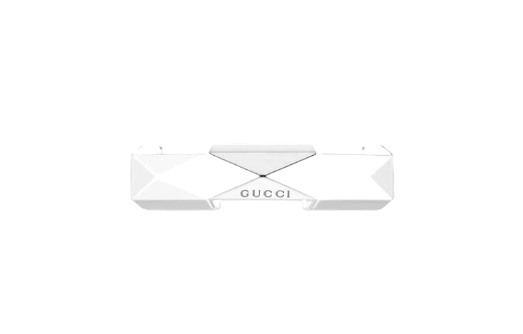 GUCCI Link to Love Studded Ring 18K White Gold Jewelry. 662188-J8502-9000 圖 3