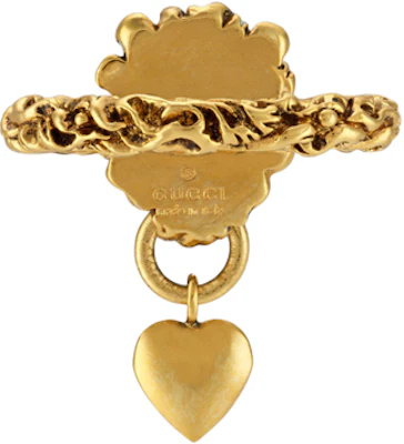 古驰狮头与心形复古金属戒指情侣款式 645628-I4600-0933 Purchase 古驰狮头与心形复古金属戒指情侣款式 645628-I4600-0933