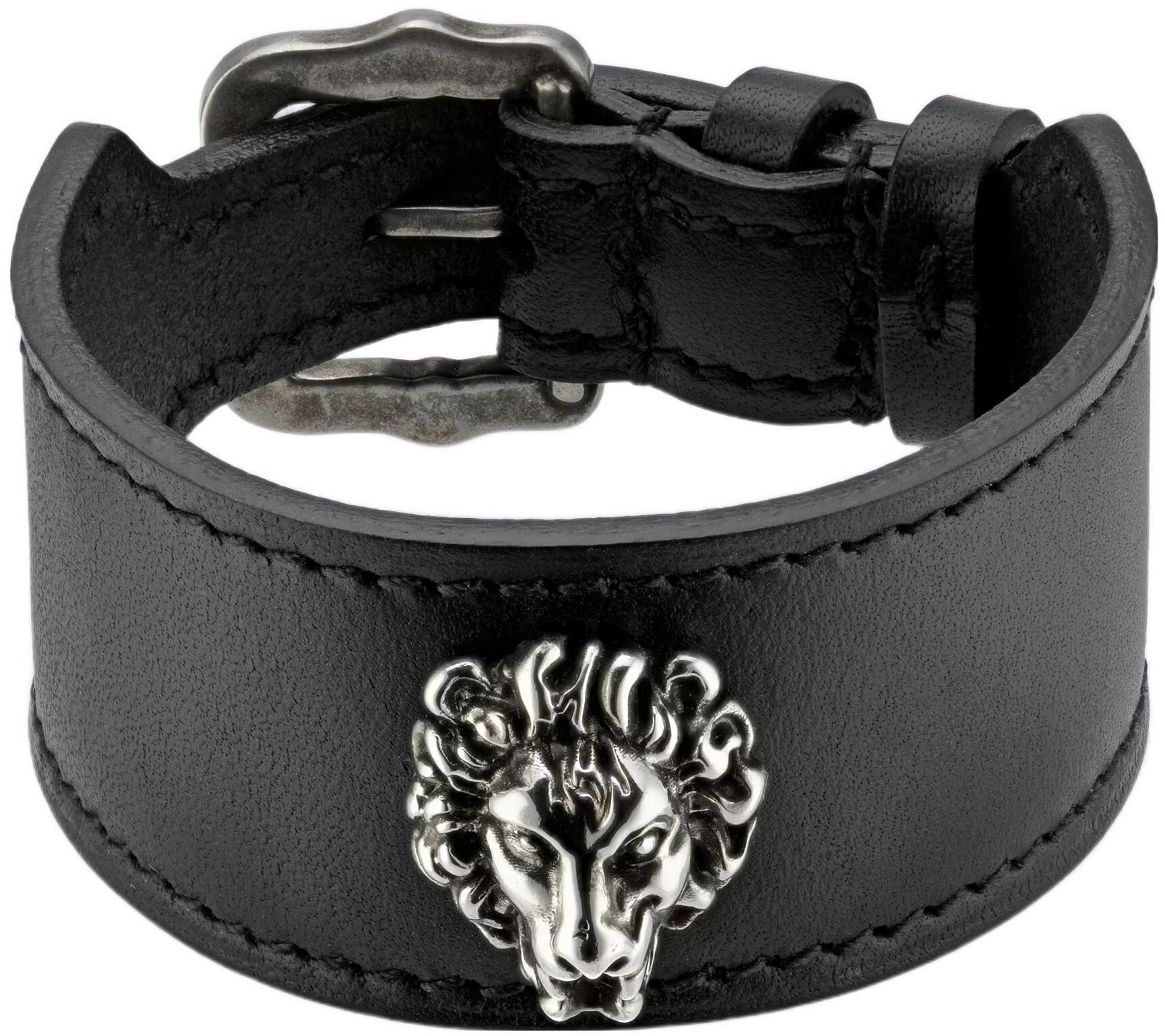 gucci-lion-head-leather-metal-bracelet-unisex-fashion-jewelry-729061-iaaax-8127