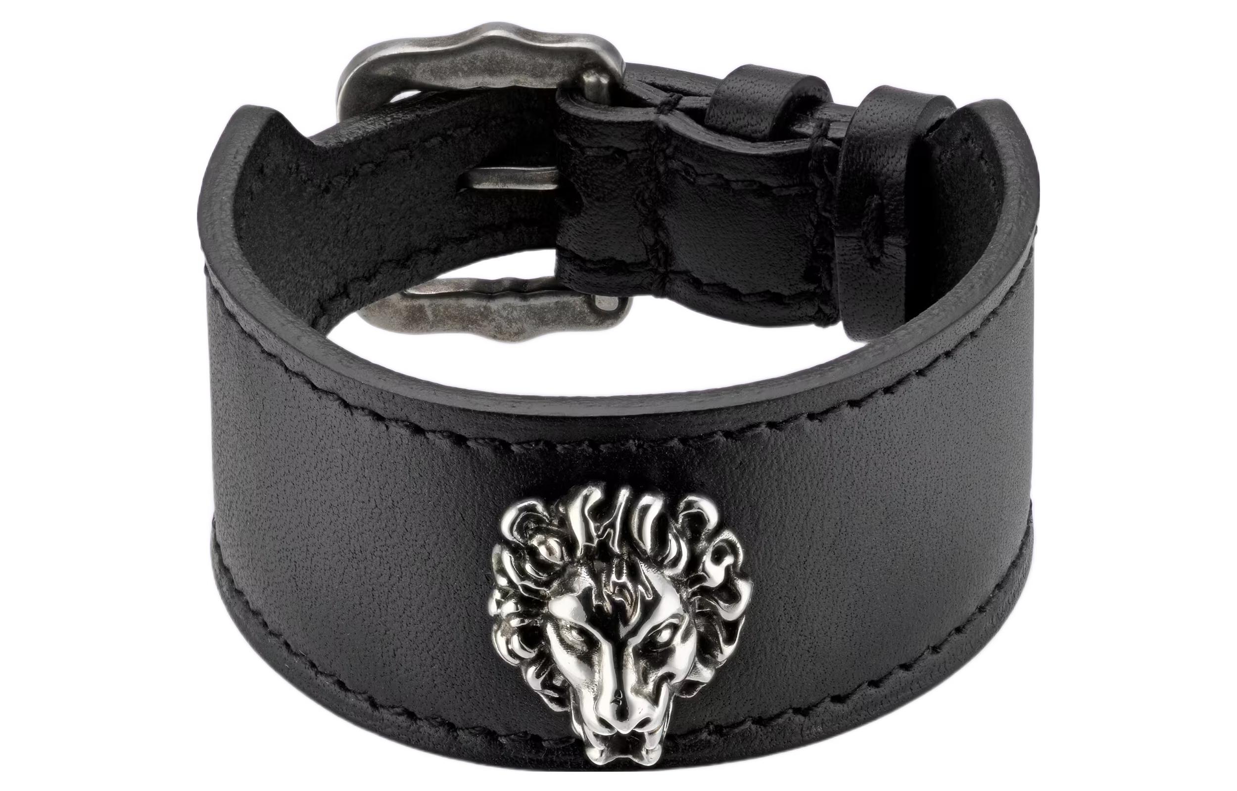 Order GUCCI 獅頭真皮金屬手鏈 男女通用時尚飾品 729061-IAAAX-8127