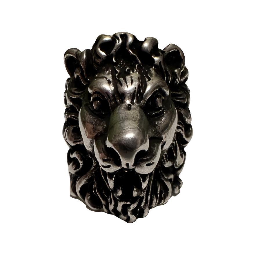 GUCCI Lion Head Ring Unisex Silver Jewelry 398601-I4601-8111