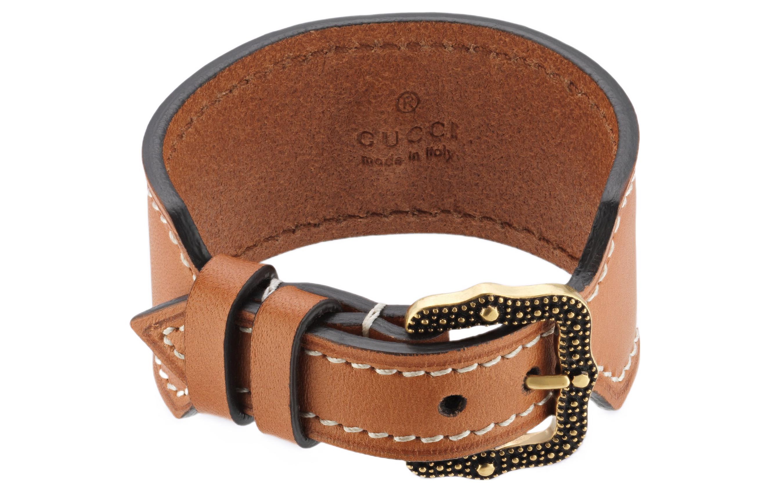 GUCCI Lion Leather Bracelet Unisex Couple Design. 729061-IAACF-8027 圖 4