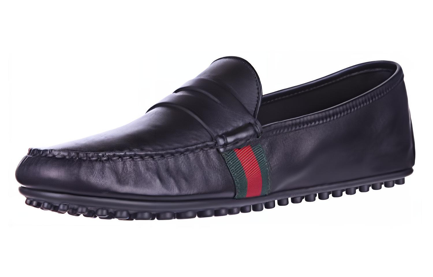 Lookbook 古驰乐福鞋'黑色舒适' 407411-BTRE0-1060