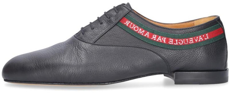 GUCCI 古驰 皮革印花樂福鞋 黑色 Buy GUCCI 古驰 皮革印花樂福鞋 黑色