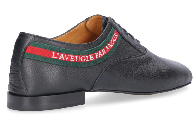 Lookbook Gucci 黑色皮革印花乐福鞋 496247-BXOT0-1092