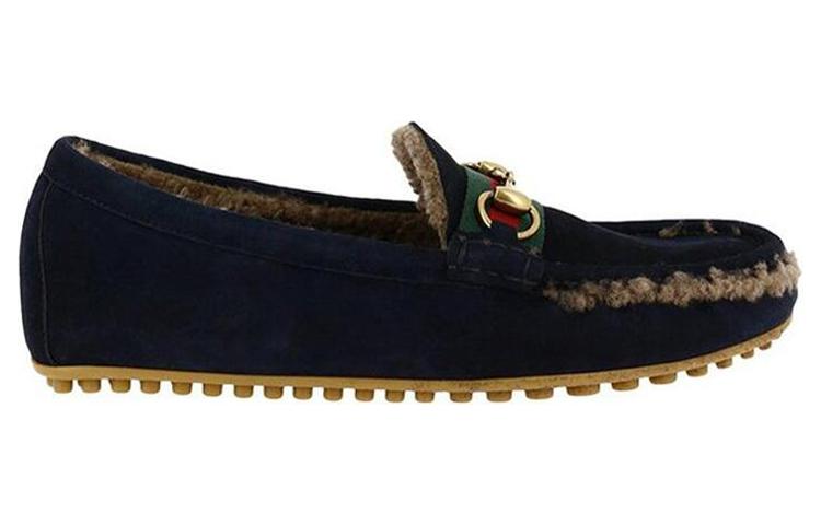 Order Gucci Mocasín 'Azul con Forro de Terciopelo Cómodo' 497114-BND10-4086