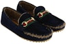Shop Gucci Loafer 'Blue Comfort Velvet Lining' kasut baldu biru selesa. 497114-BND10-4086