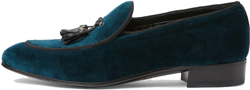 Gucci 蓝色麂皮乐福鞋 771086-FACL8-4441 Buy Gucci 蓝色麂皮乐福鞋 771086-FACL8-4441