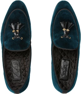 Gucci 蓝色麂皮乐福鞋 771086-FACL8-4441 Lookbook Gucci 蓝色麂皮乐福鞋 771086-FACL8-4441