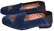Shop Gucci Loafer 'Blue Velvet Bee Logo' 523846-FASE0-4292