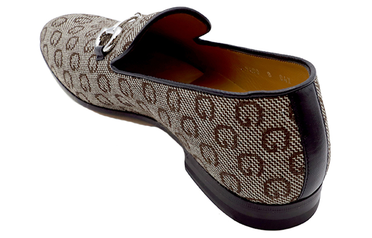 Shop Mocassini Gucci ''Stampa Double G - Marrone Scuro'' 649480-2KU10-2190