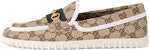 Kasut Memandu Gucci GG Supreme 'Warna Neutral' 655516-2HK70-9794