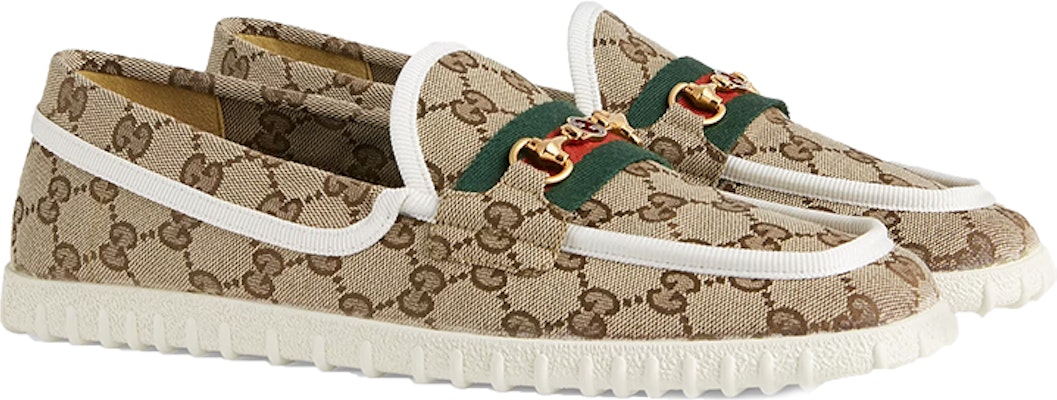 Gucci GG Supreme Driving Shoes 'Neutrals' 655516-2HK70-9794 Lookbook Gucci GG Supreme Driving Shoes 'Neutrals' 655516-2HK70-9794