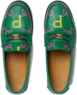 GUCCI古馳時尚圓頭樂福鞋男款綠色 Shop GUCCI古馳時尚圓頭樂福鞋男款綠色