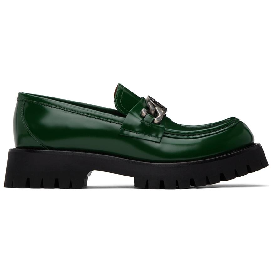 Order 古驰乐福鞋 '绿黑色' 752093-DS800-3154