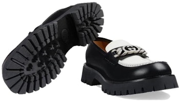 GUCCI古馳 皮革 潮流時尚 樂福鞋 男款 黑白 Purchase GUCCI古馳 皮革 潮流時尚 樂福鞋 男款 黑白