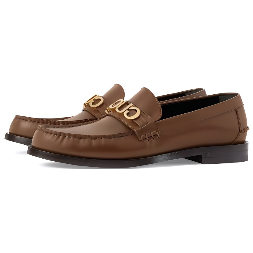 Lookbook Mocassino Gucci con Morsetto ''Marrone'' 723562-U7J00-2361