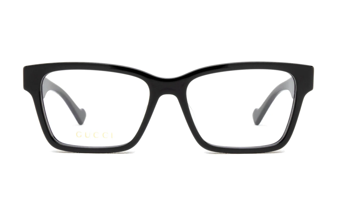 Order GUCCI Logo Black Irregular Optical Frames for Men - Recycled Acetate GG1476OK003