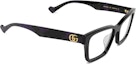 Lookbook GUCCI Logo Black Irregular Optical Frames for Men - Recycled Acetate GG1476OK003