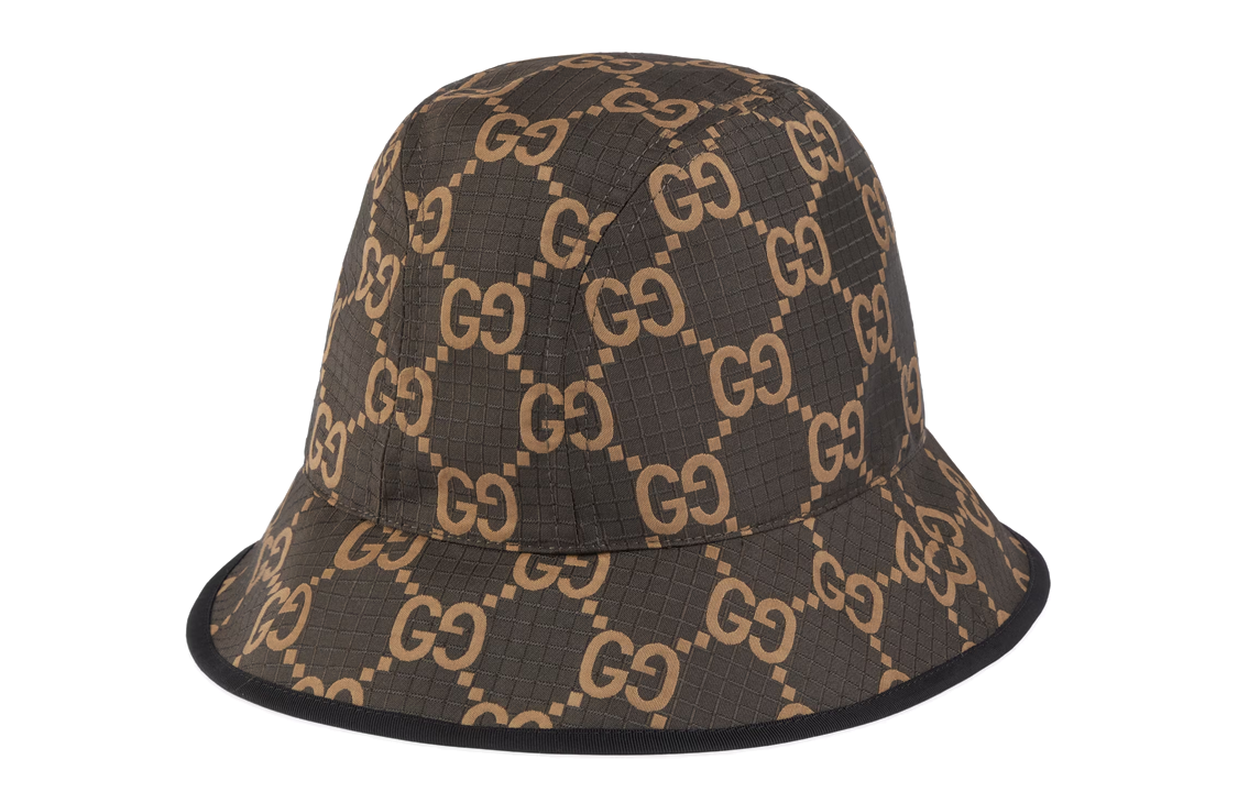 Shop Topi Baldi GUCCI Logo Coklat Unisex Gaya Pasangan. 7683784HA5N8660