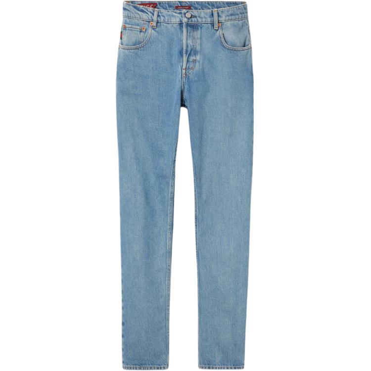 Buy Gucci 男士藍色修身牛仔褲帶標誌扣 789232-XDC3D-4447