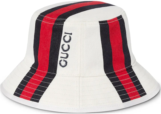 Sombrero de Cubo GUCCI Logo Lona Unisex Estilo Pareja Blanco. 7885614HBAG Buy Sombrero de Cubo GUCCI Logo Lona Unisex Estilo Pareja Blanco. 7885614HBAG