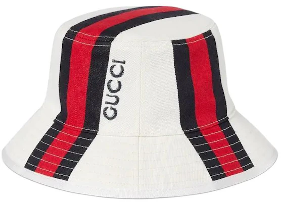 Sombrero de Cubo GUCCI Logo Lona Unisex Estilo Pareja Blanco. 7885614HBAG Order Sombrero de Cubo GUCCI Logo Lona Unisex Estilo Pareja Blanco. 7885614HBAG