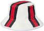 Shop Sombrero de Cubo GUCCI Logo Lona Unisex Estilo Pareja Blanco. 7885614HBAG