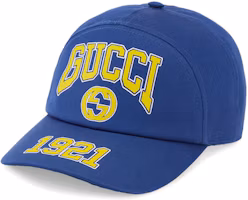 Order GUCCI標誌藍色男士棉質棒球帽 7731354HA7F4200