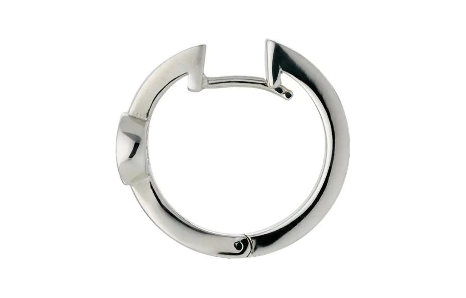 Lookbook GUCCI Logo Design 925 Silver Unisex Coupled Earrings - Silver 796323J8400