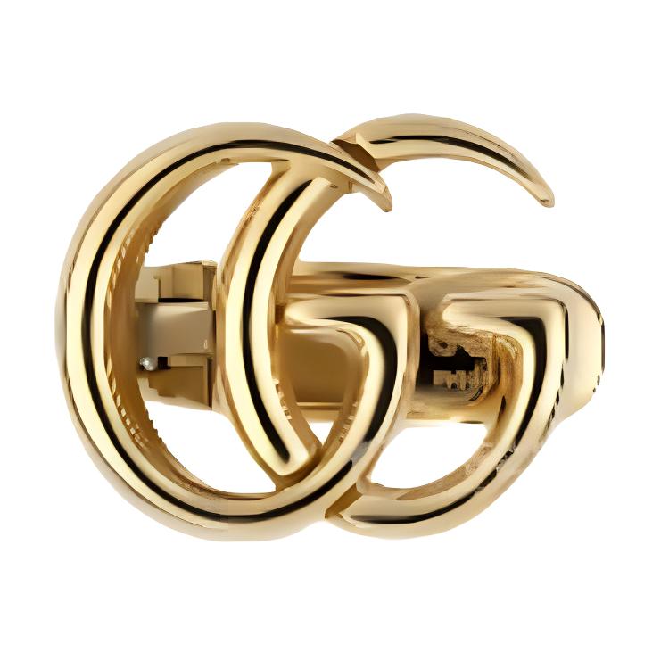 GUCCI Logo Design Gold Earrings Unisex Couples Accessory YBD503158001