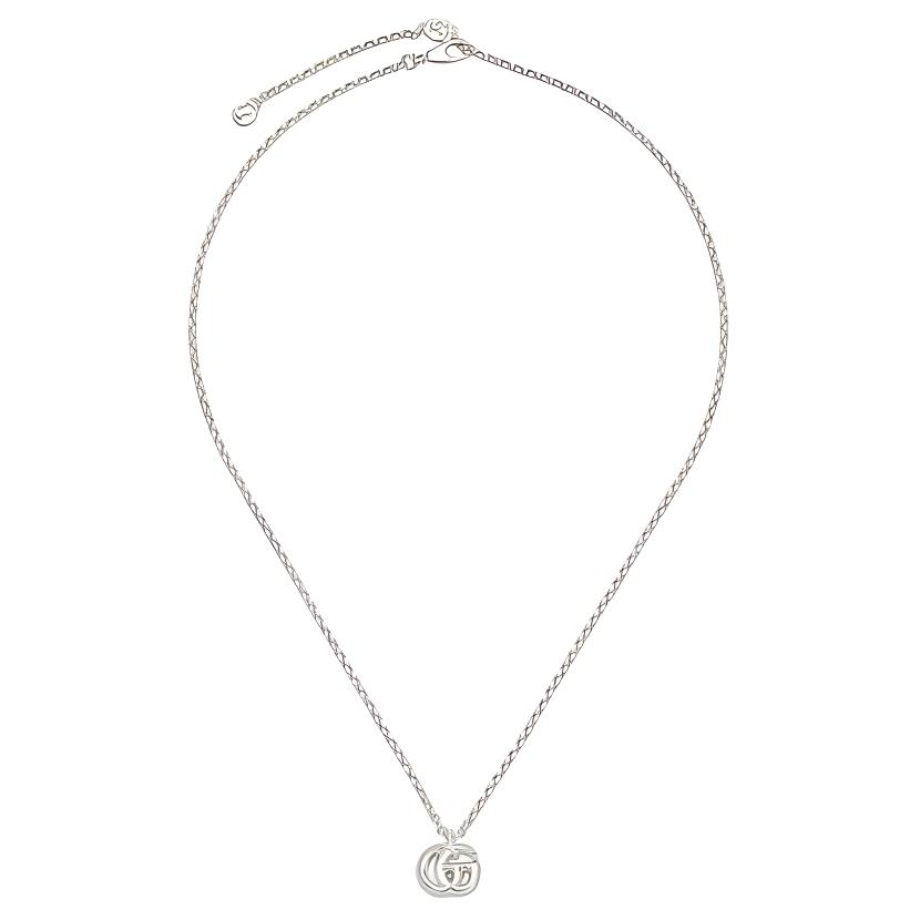 GUCCI Logo Design Necklace - Women Silver 770724J8400