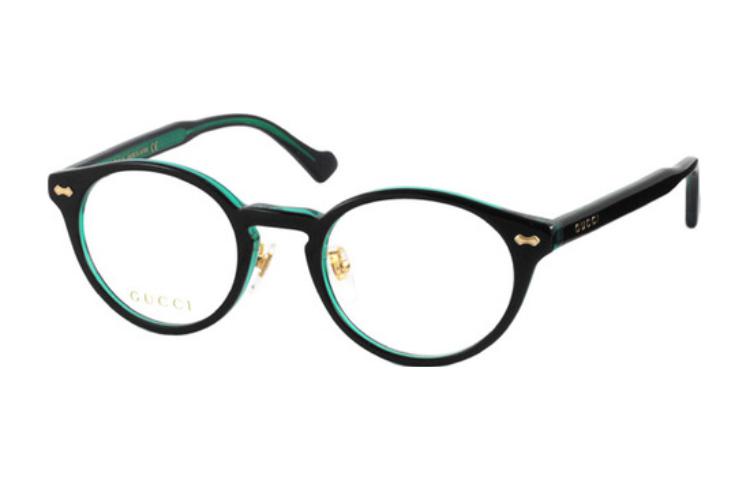 Order GUCCI Logo Design Oval Acetate Optical Glasses Unisex Black. gg1127oj003