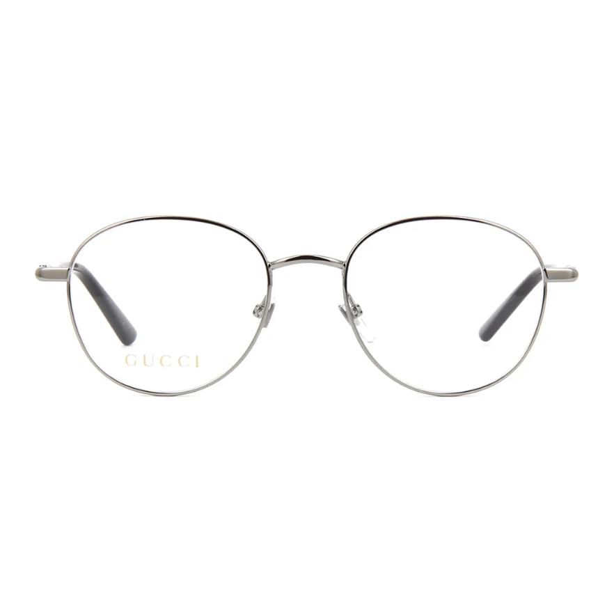 GUCCI Logo Design Round Optical Frame Glasses for Men - Grey. GG0392O001 圖 3