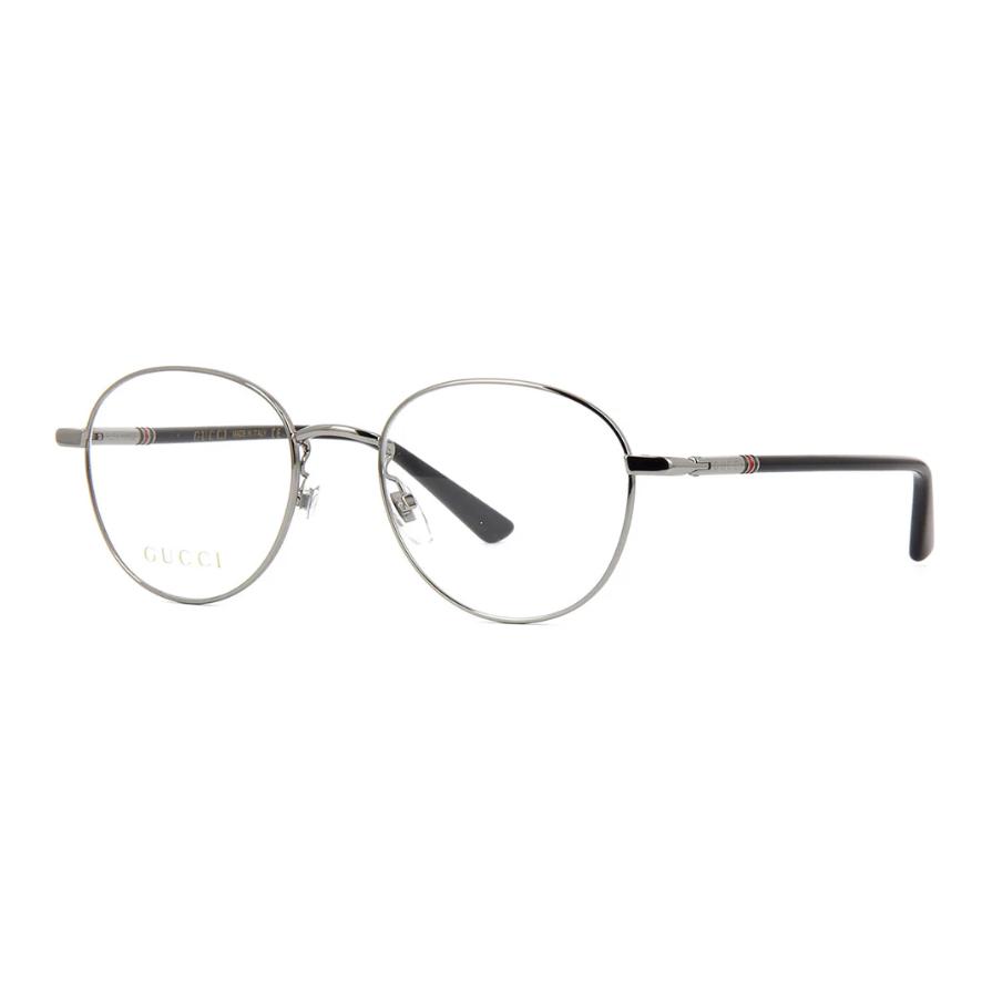 GUCCI Logo Design Round Optical Frame Glasses for Men - Grey. GG0392O001 圖 4
