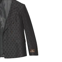 Details for GUCCI 經典雙排扣中腰直筒西裝 男士 灰色 721170-ZAKF8-1161