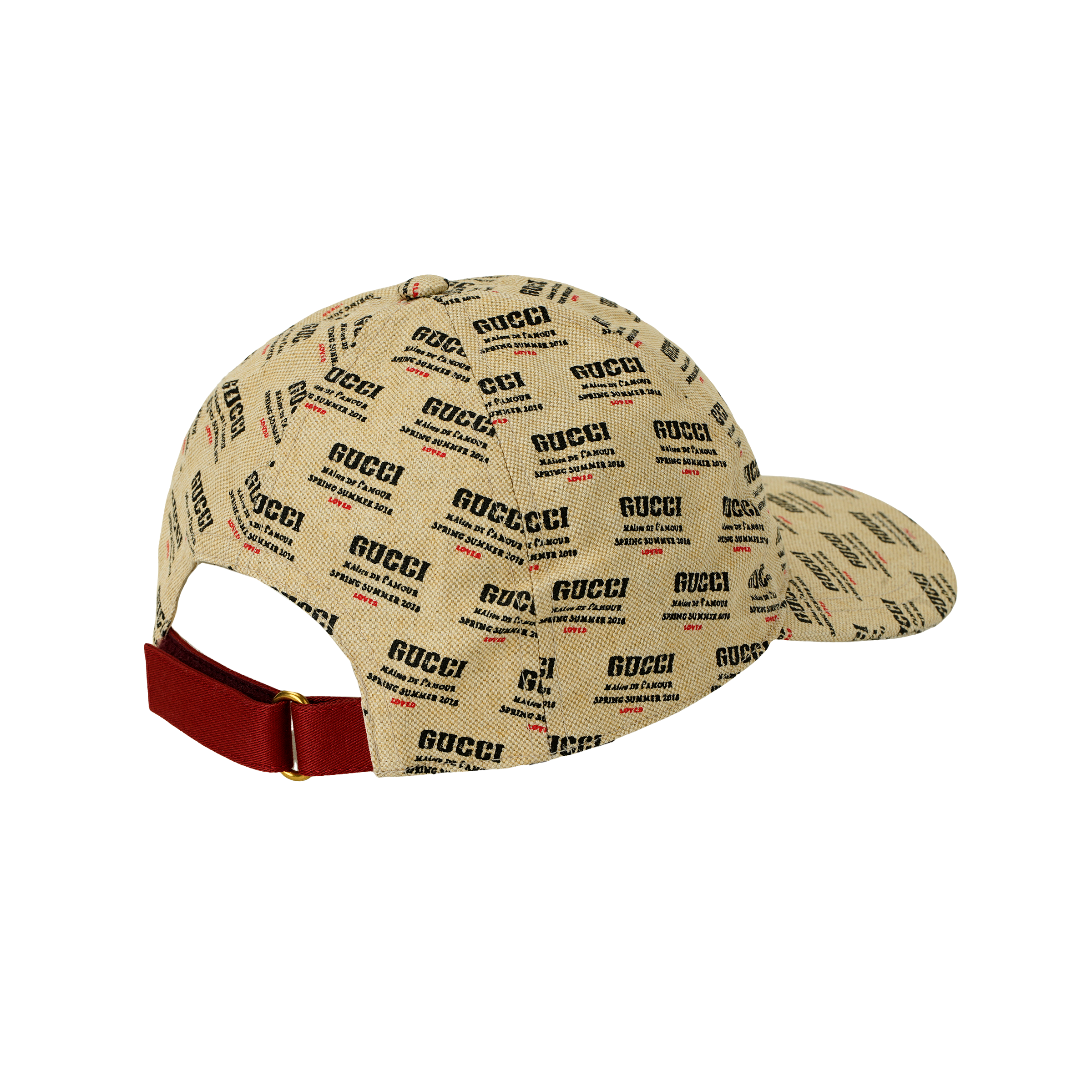 Purchase GUCCI Logo点缀米色棉麻棒球帽 男女通用 棕色 200035 4HD66 9274