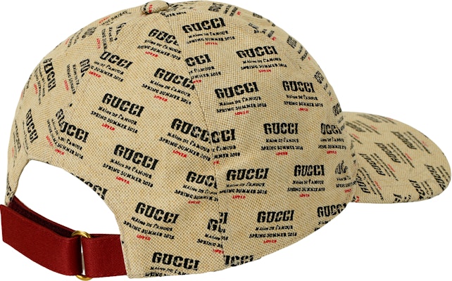 GUCCI Logo Embellished Beige Cotton-Linen Baseball Cap Unisex Brown 200035 4HD66 9274 Purchase GUCCI Logo Embellished Beige Cotton-Linen Baseball Cap Unisex Brown 200035 4HD66 9274