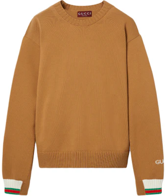 古驰Logo刺绣米色圆领卫衣 784488-XKD1J-2311 Buy 古驰Logo刺绣米色圆领卫衣 784488-XKD1J-2311