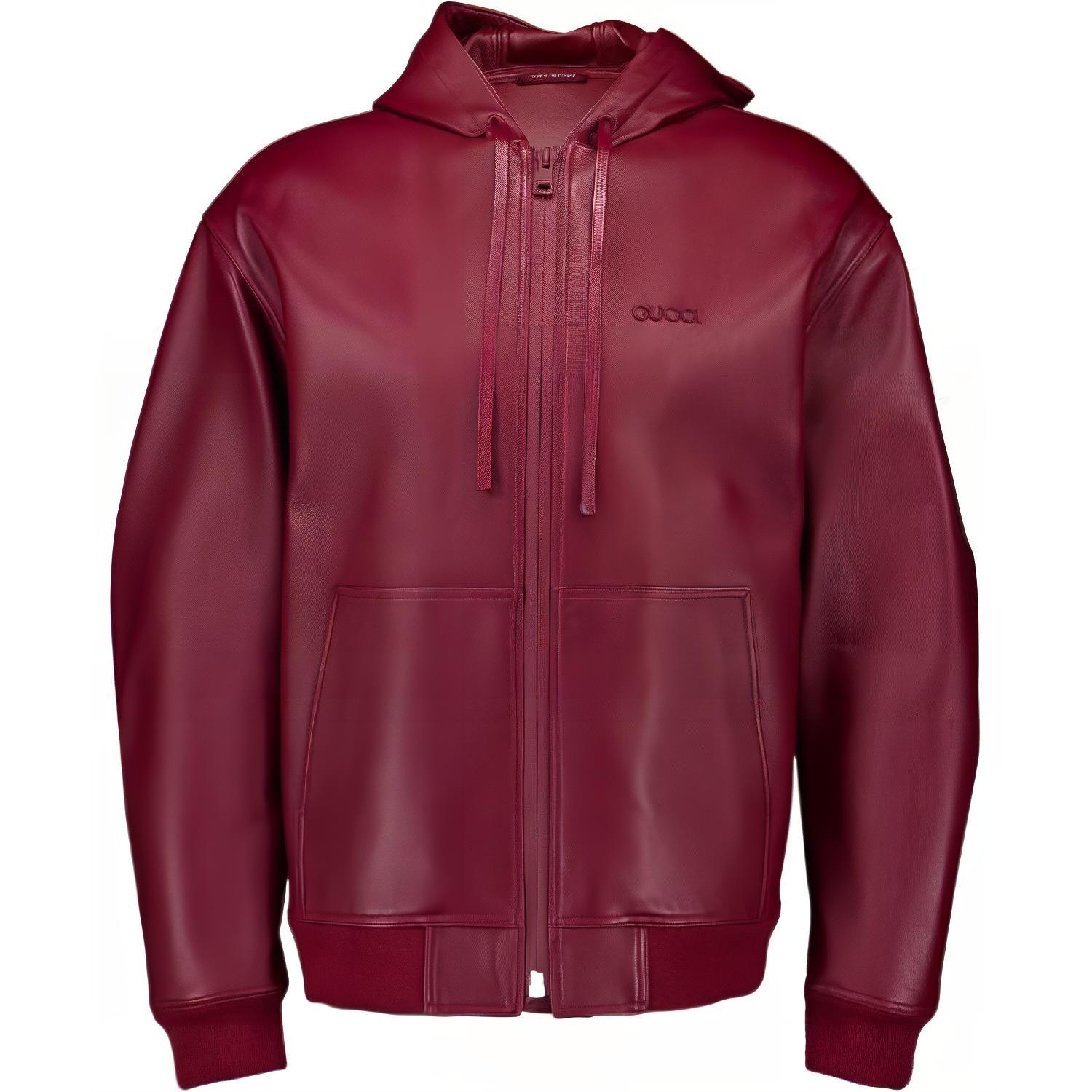 Gucci Logo Embroidered Hooded Zip-Up Bomber Jacket Red 793170-XNA2F-6207