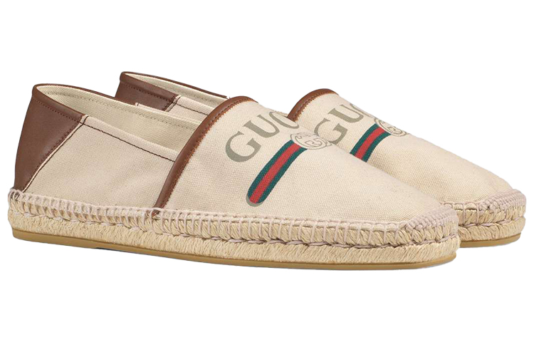 Order グッチ ロゴ エスパドリーユ (ブラウン) 523203-9SJ10-9075