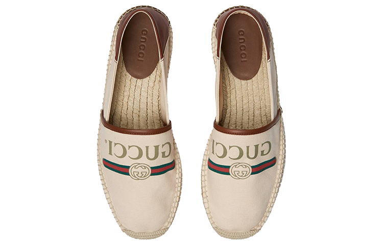 Lookbook グッチ ロゴ エスパドリーユ (ブラウン) 523203-9SJ10-9075