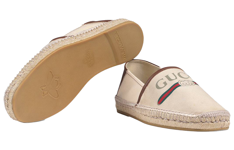 Purchase グッチ ロゴ エスパドリーユ (ブラウン) 523203-9SJ10-9075