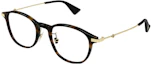 Order GUCCI Logo Bingkai Kacamata Optikal Pria Coklat Metal Acetate Unik GG1471OJ002
