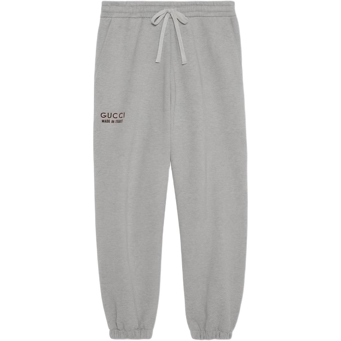 Gucci Logo Jogger Sweatpants for Men - Grey 768455-XJF3Y-1230