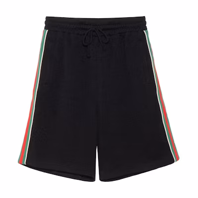 Gucci Logo Knit Bermuda Shorts in Black for Men 662272-XJDE9-1043