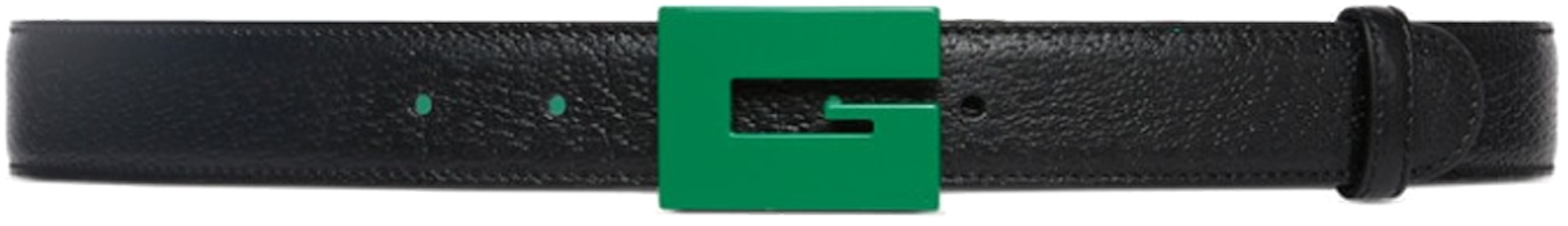 GUCCI Logo Leather Belt for Men Green/Black 3cm Width. 709974-AABY9-1252 Order GUCCI Logo Leather Belt for Men Green/Black 3cm Width. 709974-AABY9-1252