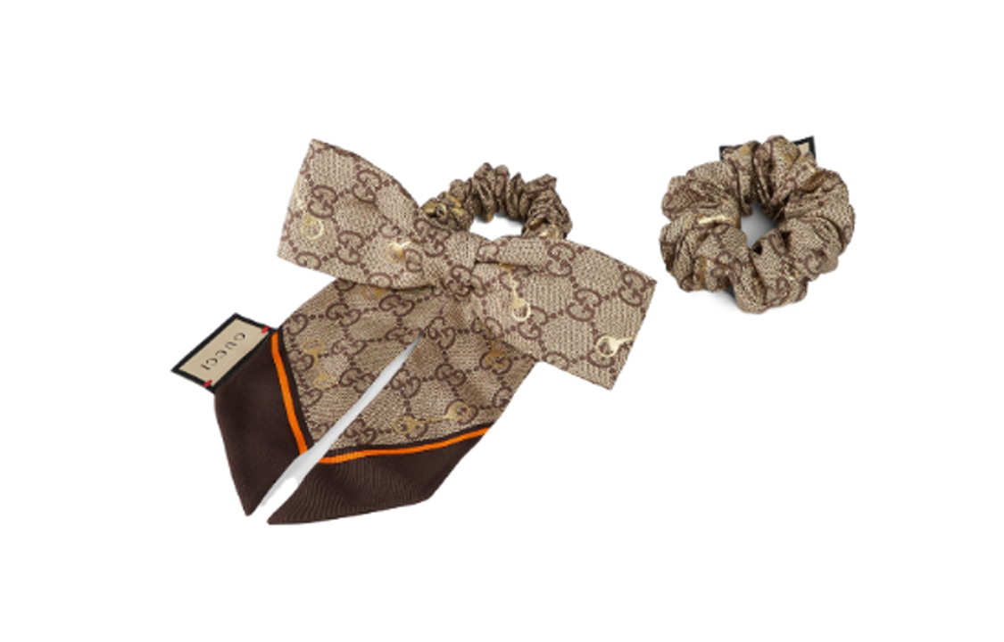 GUCCI Logo Letter Hair Tie Unisex Couple Style Multicolor. 7702923G001